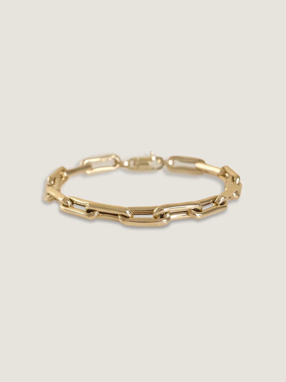 Kinn Studio Rome Bold Link Chain Bracelet 14K Yellow Gold Size 7